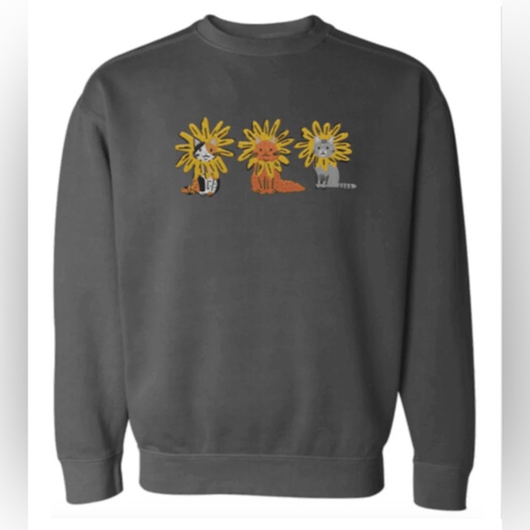 Route One Apparel Tops - 🆕 Black Eyed Susan Cats (Charcoal) / Crew
Sweatshirt